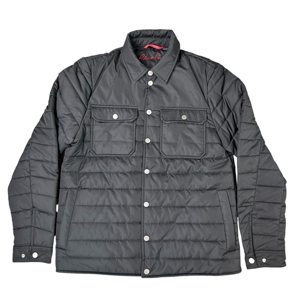 Robert Graham Other - Robert Graham Quilted Puffer Jacket Mens Small Black Galaxy Lining Full Zip NEW